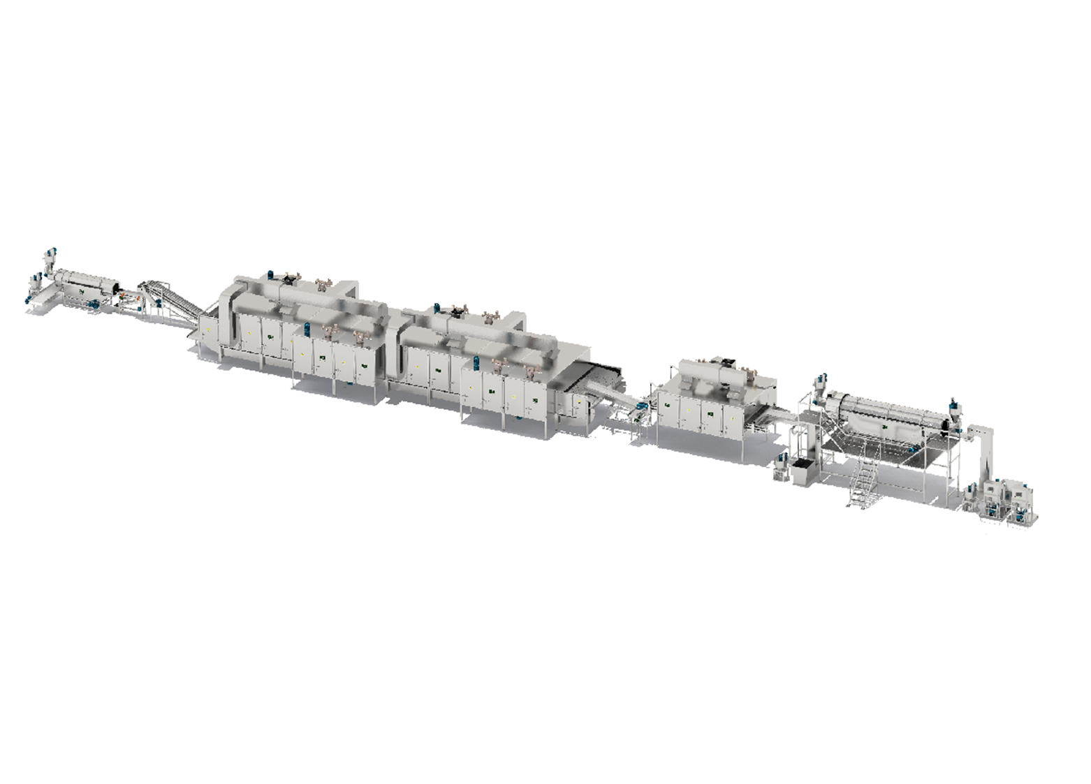 Multi-functional crispy coated kernel production line