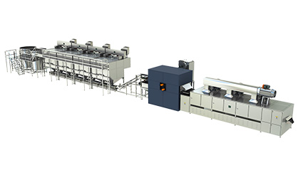 Intermittent dryer production line