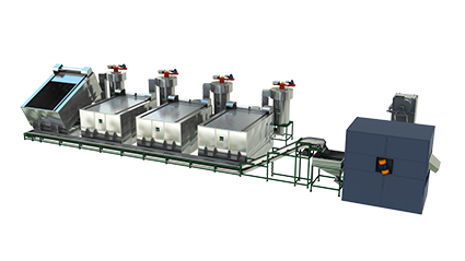 Intermittent dryer production line