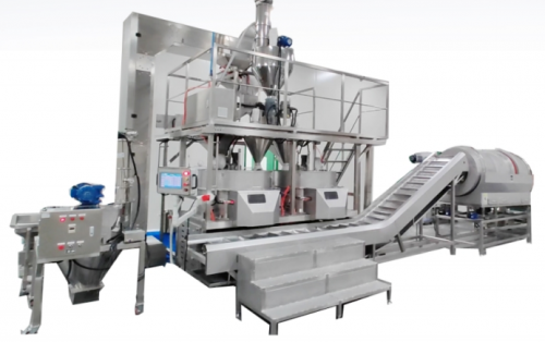 Nut automatic wrapping system