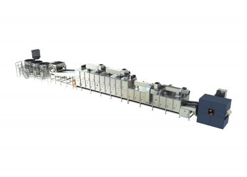 Cooking and flavoring nuts production line