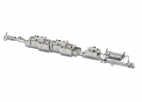 Multi-functional crispy coated kernel production line