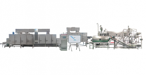 Multifunctional nut wrapping production line