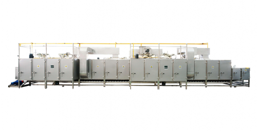 Hot air double circulation belt dryer