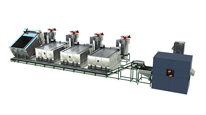 Intermittent dryer production line